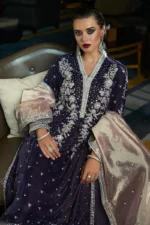 My Fashion Road Mushq Destiny Velvet Party Wear Winter Collection 2023 | Glee