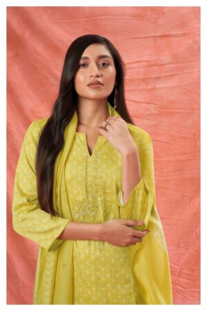 My Fashion Road Ganga Bright Exclusive Premium Cotton Silk Unstitched Suit | S1810-B