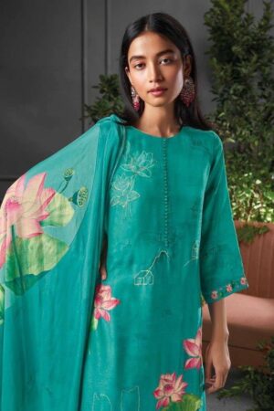 My Fashion Road Ganga Eshaal Fancy Designer Silk Ladies Unstitched Suit | S1507