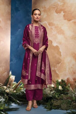 My Fashion Road Ganga Fashion Ezaz Designer Exclusive Silk Salwar Suit | C1604