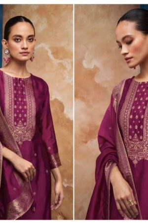 My Fashion Road Ganga Fashion Ezaz Designer Exclusive Silk Salwar Suit | C1604