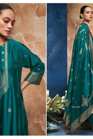 My Fashion Road Ganga Fashion Ezaz Designer Exclusive Silk Salwar Suit | C1599
