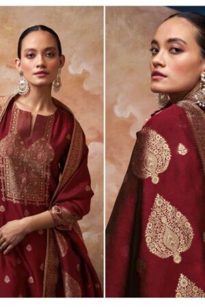My Fashion Road Ganga Fashion Ezaz Designer Exclusive Silk Salwar Suit | C1600