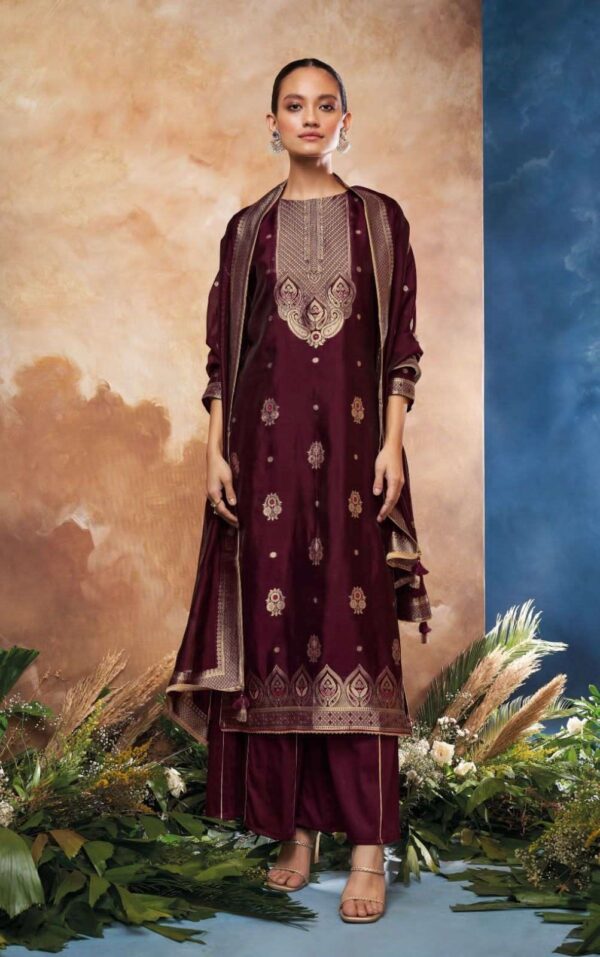 My Fashion Road Ganga Fashion Ezaz Designer Exclusive Silk Salwar Suit | C1602