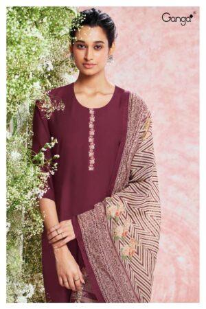 My Fashion Road Ganga Jayla Fancy Cotton Salwar Kameez Unstitched Suit | S2049-C