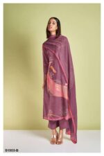 My Fashion Road Ganga Valencia Exclusive Cotton Silk Ladies Unstitched Suit | S1903-B