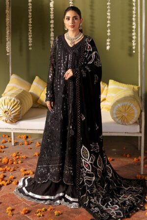 My Fashion Road Nureh Jhoomro Luxury Formal Lawn Collection 2023 | NL-57 Libas-E-Khas
