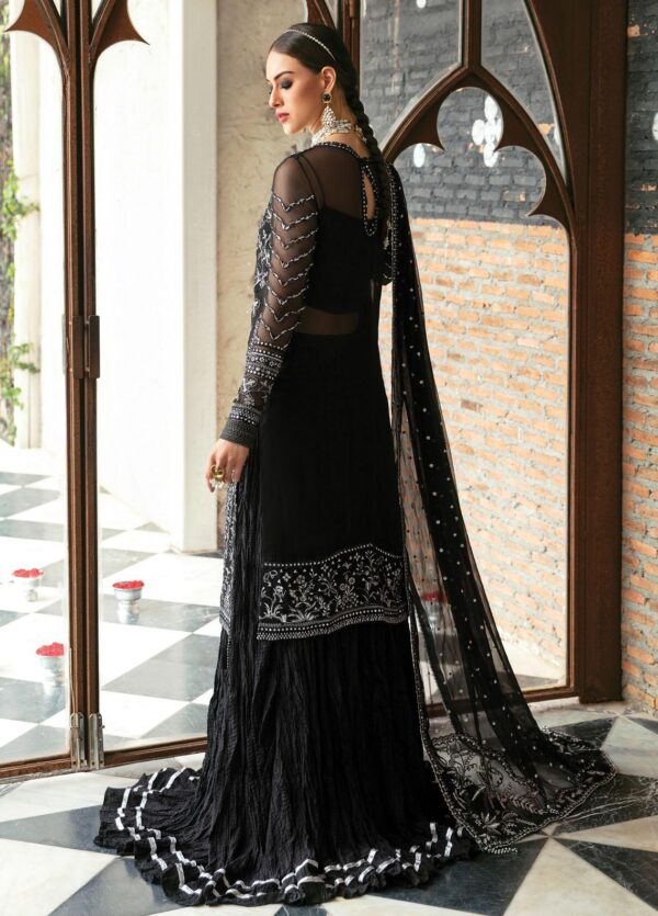 My Fashion Road Panache By Ayzel By Afrozeh Embroidered Chiffon Collection 2023 | V5-01 Mystic Noir