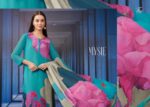 My Fashion Road T And M Designer Mysie Designer Organza Silk Suit | 628