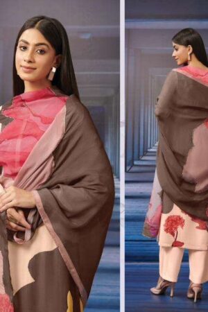 My Fashion Road T And M Designer Mysie Designer Organza Silk Suit | 642