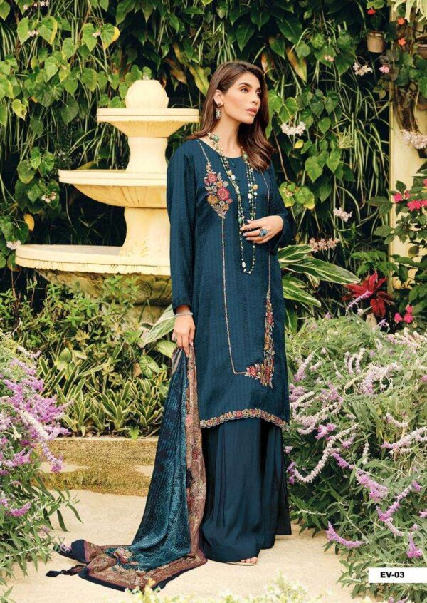 My Fashion Road Varsha Evergreen Floral Designer Muslin Silk Ladies Suit | EV-03