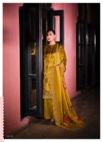 My Fashion Road Varsha Floral Opulence Branded Latest Designer Velvet Dress | FO-01