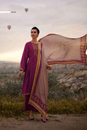 My Fashion Road Varsha Karigari Designer Meenakari Silk Salwar Suit | KG-02
