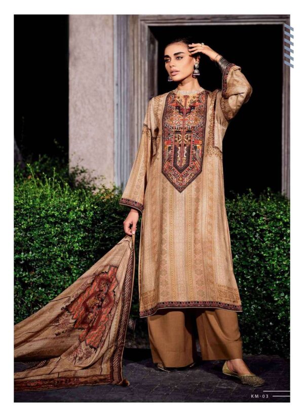 My Fashion Road Varsha Killim Designer Muslin Silk Salwar Suit | KM-03
