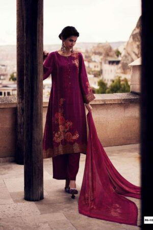 My Fashion Road Varsha Rang Designer Organza Silk Partywear Ladies Suit | RG-02