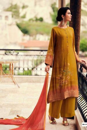 My Fashion Road Varsha Rang Designer Organza Silk Partywear Ladies Suit | RG-01