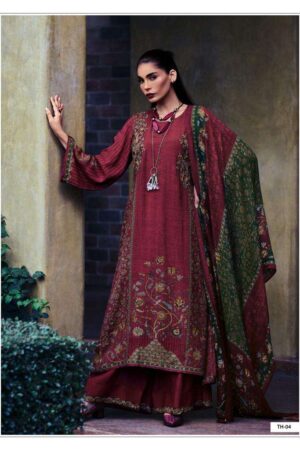 My Fashion Road Varsha Tahira Designer Fancy Muslin Silk Salwar Suit | TH-04