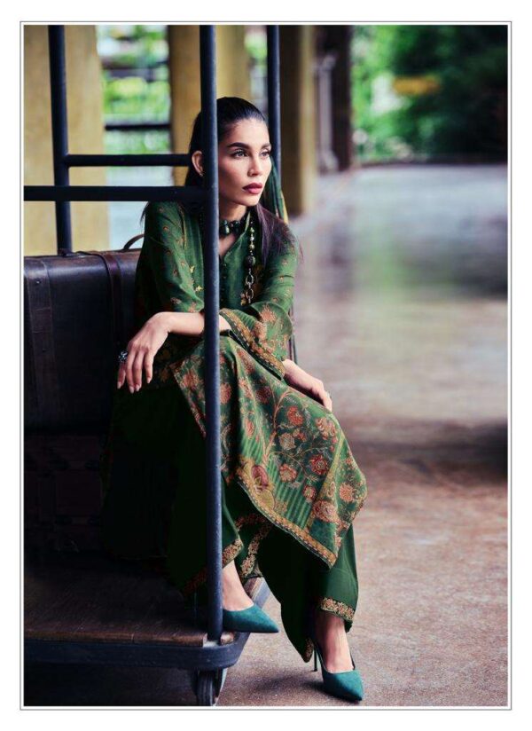 My Fashion Road Varsha Tahira Designer Fancy Muslin Silk Salwar Suit | TH-03