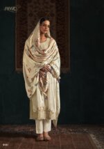 My Fashion Road Kimora Heer Salam E Ishq Designer Velvet Suit | White