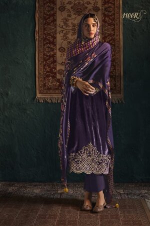 My Fashion Road Kimora Heer Salam E Ishq Designer Velvet Suit | 9188