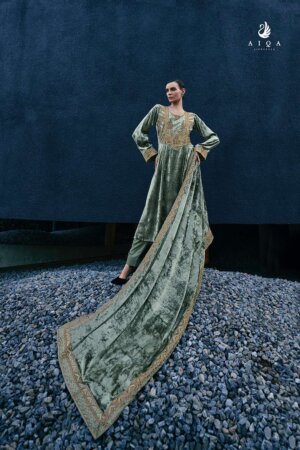 My Fashion Road Aiqa Edinburgh Fancy Designer Velvet Salwar Suit | 8608
