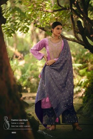 My Fashion Road Aiqa Hasrat Pure Velvet Fancy Designs Salwar Suit | 8503