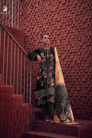 My Fashion Road Aiqa Winter Vogue Ethnic Designs Velvet Designer Ladies Suit | 9012