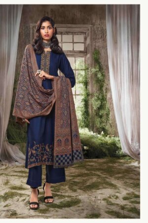 My Fashion Road Ganga Amaranta Premium Designs Unstitched Pashmina Suit | C1670