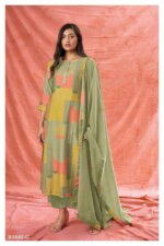 My Fashion Road Ganga Harlow Fancy Digital Print Traditional Silk Suit | S1842-C