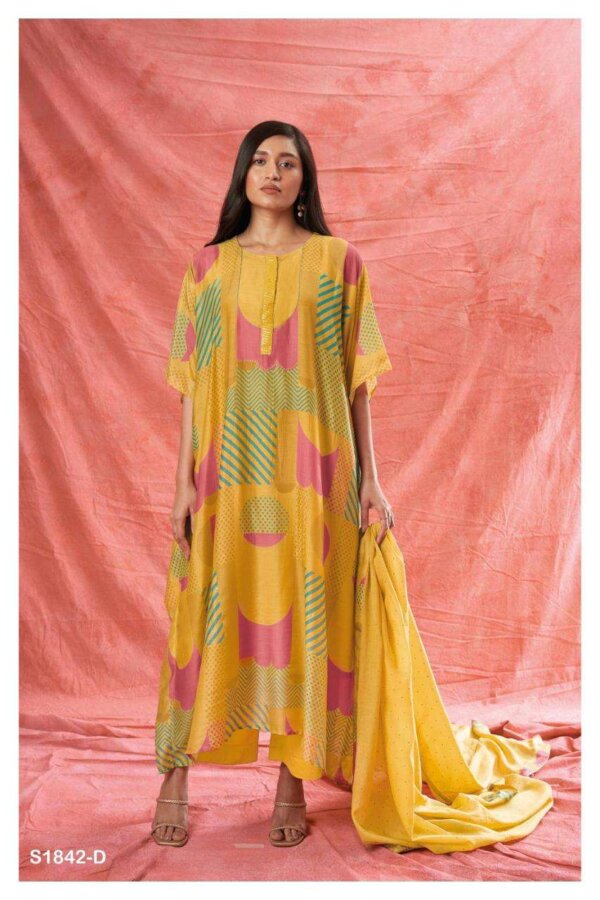 My Fashion Road Ganga Harlow Fancy Digital Print Traditional Silk Suit | S1842-D