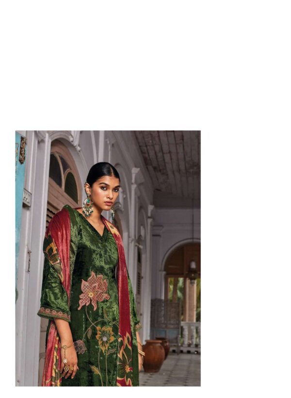 My Fashion Road Ganga Jharokha Designer Wedding Wear Velvet Suit | C1531