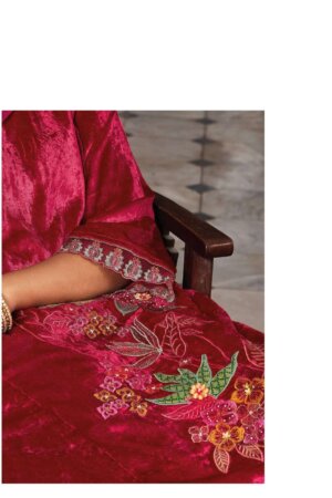 My Fashion Road Ganga Jharokha Designer Wedding Wear Velvet Suit | C1532