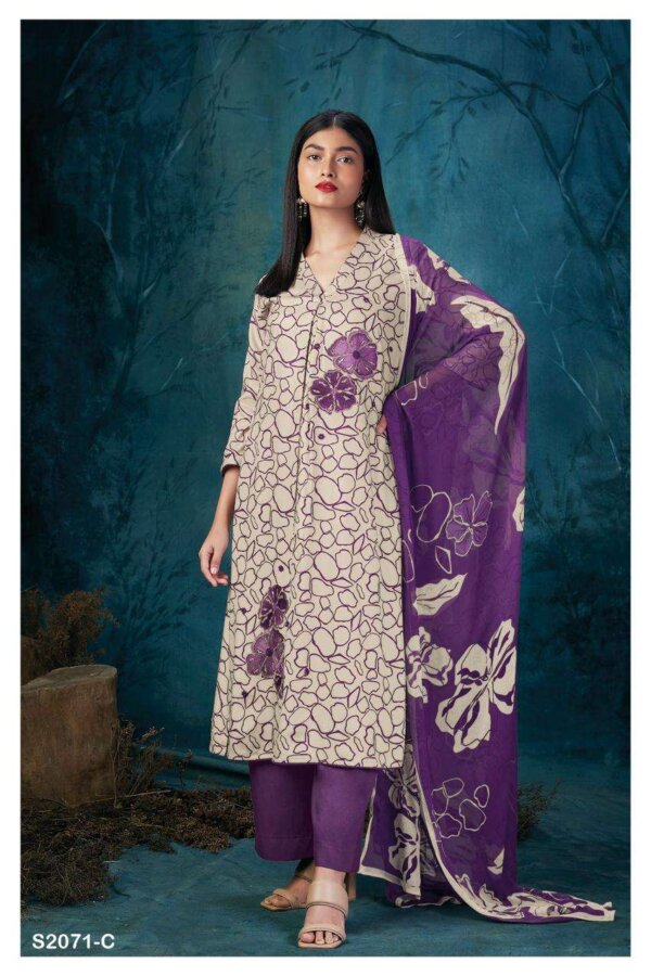 My Fashion Road Ganga Quinn Premium Collection Fancy Pashmina Suits | S2071-C