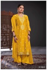 My Fashion Road Ganga Rivka Premium Designs Jacquard Festive Wear Ladies Suit | S1976-D