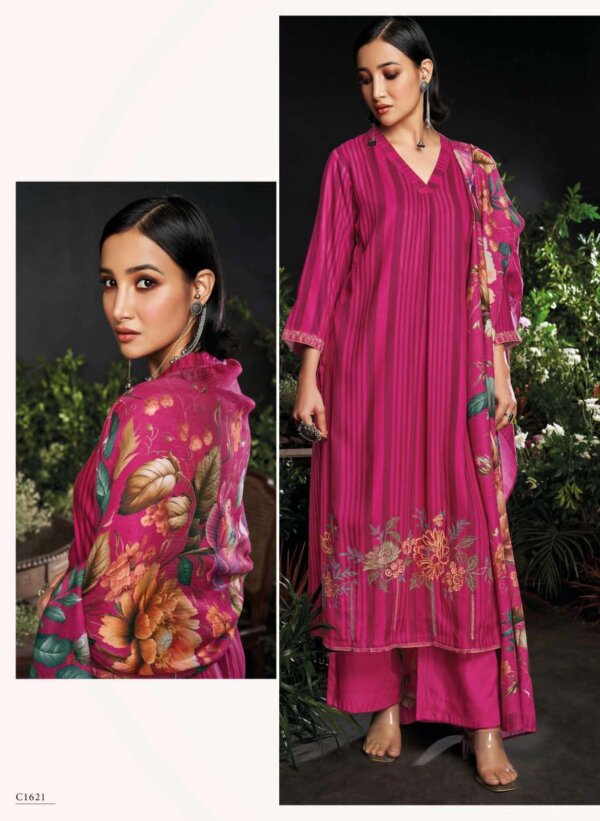 My Fashion Road Ganga Venya Premium Designs Pure Pashmina Suit | C1621