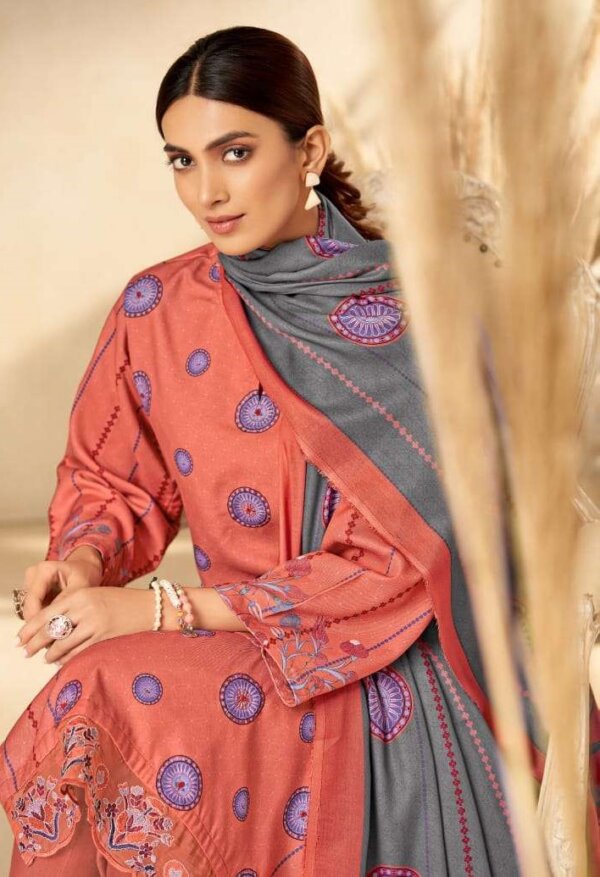 My Fashion Road Sudriti Reyhan Sahiba New Designer Print Fancy Pashmina Dress | 645