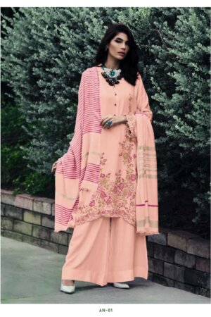 My Fashion Road Varsha Anahita Vol 2 Exclusive Woven Silk Winter Unstitched Suit | AN-01