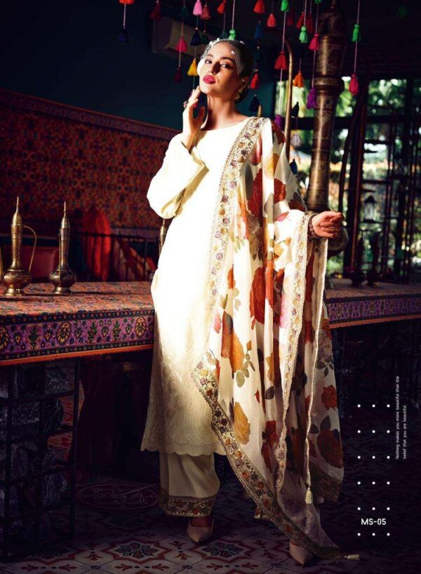 My Fashion Road Varsha Mystic Fancy Sequans Designs Pure Velvet Designer Suit | MS-05