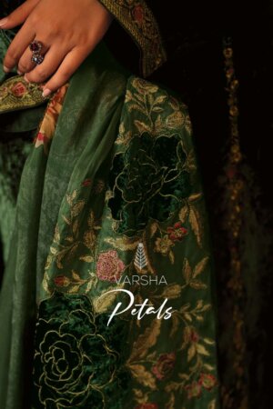 My Fashion Road Varsha Petals Wedding Wear Designer Velvet Dress | PT-02
