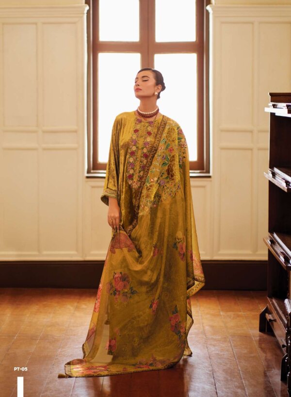 My Fashion Road Varsha Petals Wedding Wear Designer Velvet Dress | PT-05