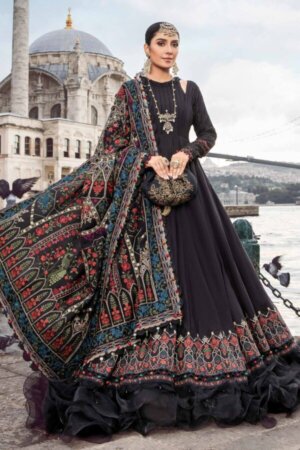 My Fashion Road MARIA B Linen Winter Collection 2023 | DL-1101