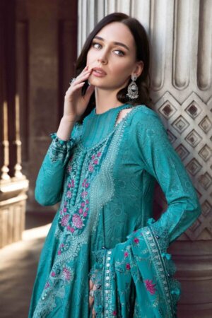 My Fashion Road MARIA B Linen Winter Collection 2023 | DL-1105