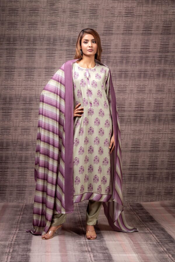 My Fashion Road Naariti Dhora Pashmina Jacquard Winter Unstitched Suit | 3 colors