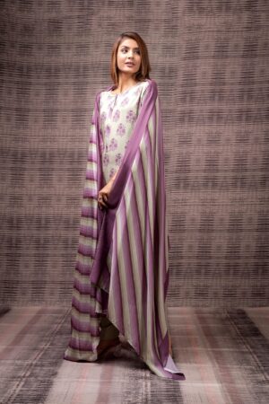 My Fashion Road Naariti Dhora Pashmina Jacquard Winter Unstitched Suit | 3 colors