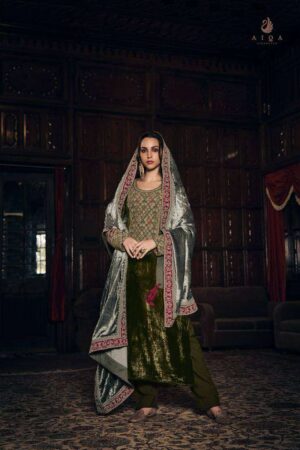 My Fashion Road Aiqa Janat E Zamir Pure Velvet Designer Traditional Wear Dress | 1042