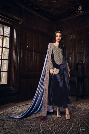 My Fashion Road Aiqa Janat E Zamir Pure Velvet Designer Traditional Wear Dress | 1046