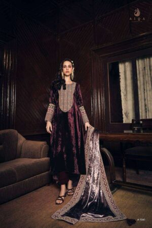 My Fashion Road Aiqa Janat E Zamir Pure Velvet Designer Traditional Wear Dress | 1041