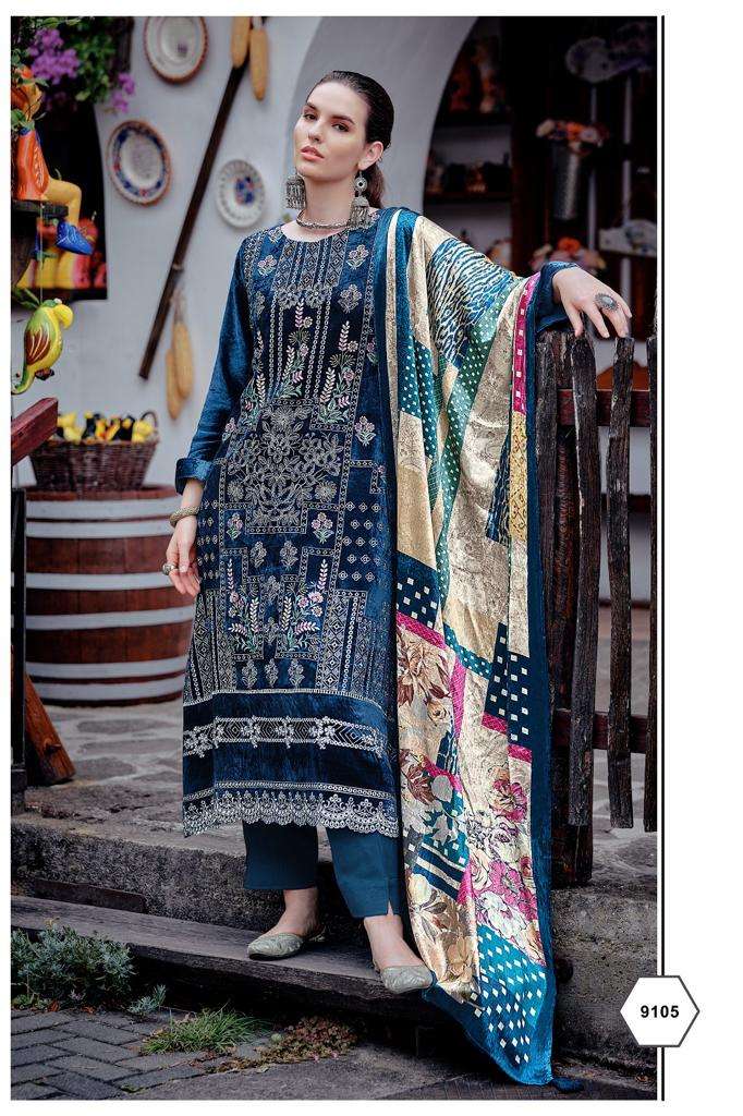 Aiqa Elle Traditional Wear Velvet Designer Ladies Suit - New Stock