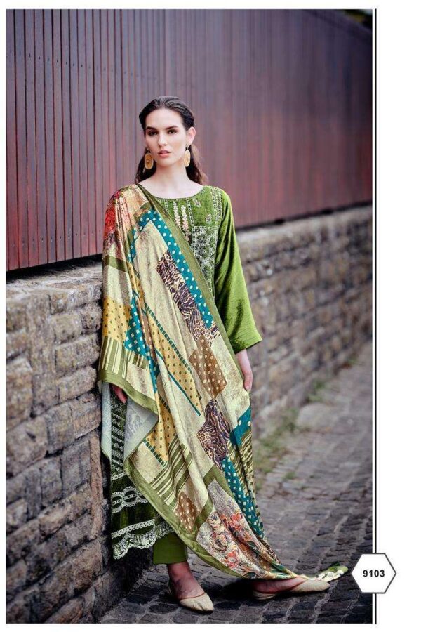 My Fashion Road Aiqa Qataar Partywear Velvet Designer Ladies Suit | 9103