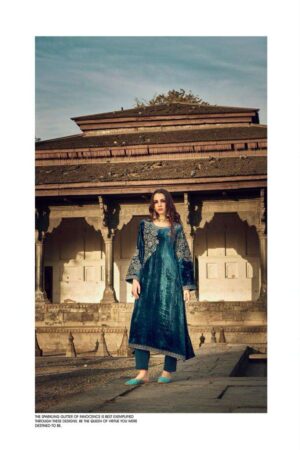 My Fashion Road Aiqa Swag Se Swagat Pure Velvet Designer Branded Latest Suits | 1048